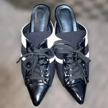 Chico 바이컬러 레이스업 뮬