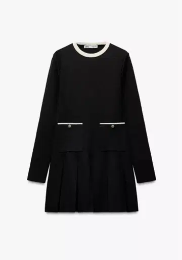 ZARA 미니 플리츠 니트 원피스