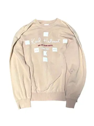 칼 헬무트 맨투맨 트레이닝복 남성용 M 크림 베이지