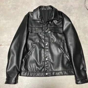 ZARA 페이크 가죽 자켓