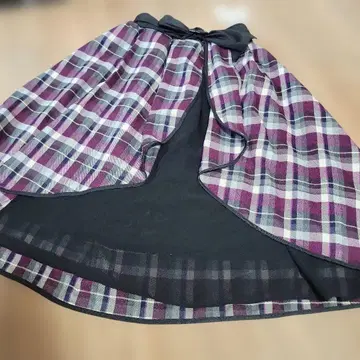 axes femme 포에틱 리본 벨트 디자인 스커트 퍼플