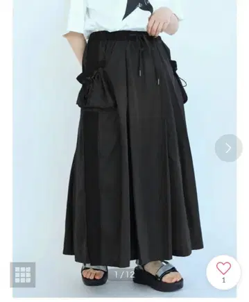 새상품 LASUD 야마다야 포켓 디자인 밀리터리 스커트