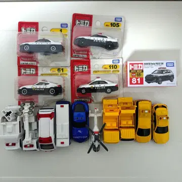 토미카 경찰차 구급차 대형 수송차 닥터 헬리콥터 국토교통성