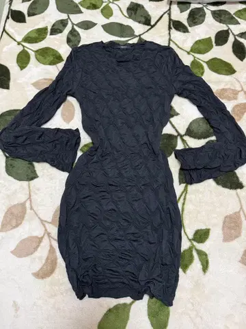 무릎 위 원피스 블랙 타이트 스트레치