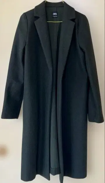 ZARA 체스터 코트 다크 그린 M