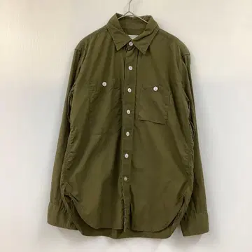 ENGINEERED GARMENTS 긴팔 버튼 셔츠 무지 밀리터리