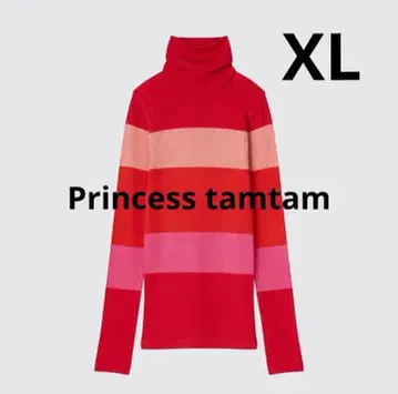 [ 유니클로 x 프린세스 탐탐 ] 히트텍 심리스 리브 터틀넥 T XL
