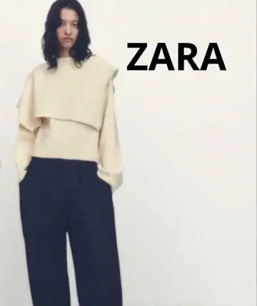 자라 케이프 칼라 니트 스웨터 28 M 사이즈