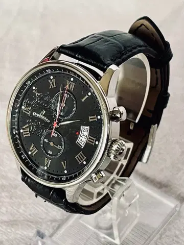 [새상품급] 오로비안코 쿼츠 손목시계 에 실버/블랙