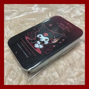 미사용 새상품 LUNA SEA x KUROMI 슬라이드 틴 케이스 쿠로미