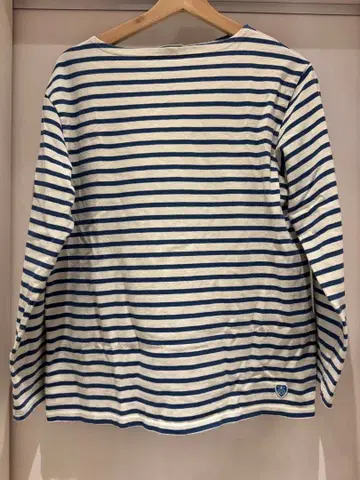 ORCIVAL (오시발) 바스크 셔츠 (긴팔 T셔츠) 네이비 x 아이보리