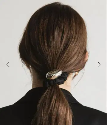 새상품 LETICIA BEAUTY&YOUTH 별주 에그 나일론 스크런치