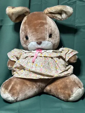 대형 봉제 인형 토끼 쇼와 레트로 완구