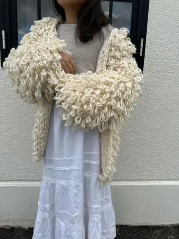 RIKOTA poodle cardigan 푸들 가디건 XL