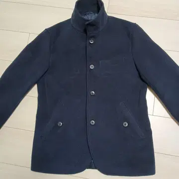 JUNRED 네이비 피 코트