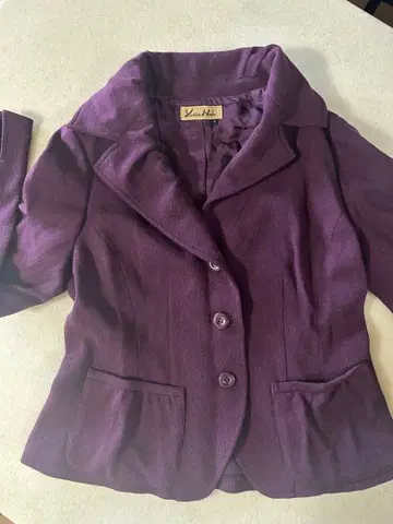 하나이 유키코 퍼플 테일러드 자켓