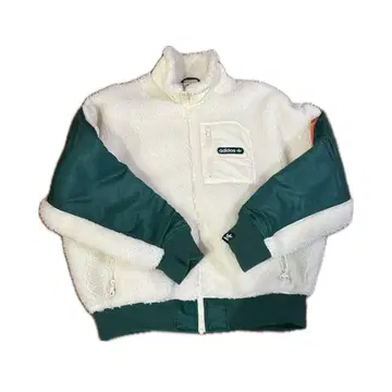adidas 보아 자켓 화이트 x 그린