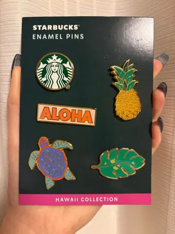 스타벅스 하와이 컬렉션 에나멜 핀