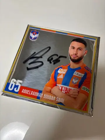 알비렉스 니가타 화이트상: 친필 사인 클리어 색지 부다 65