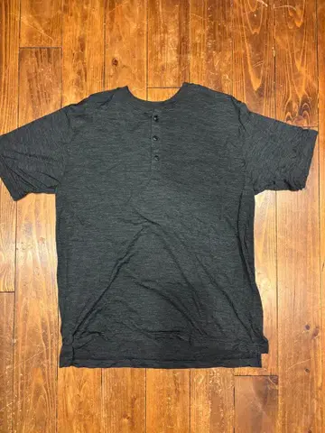 야마토미치 UNISEX L 메리노울 헨리넥 T셔츠