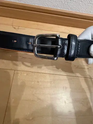 간조 GANZO 브라이들 벨트(페더) 블랙 S 사이즈