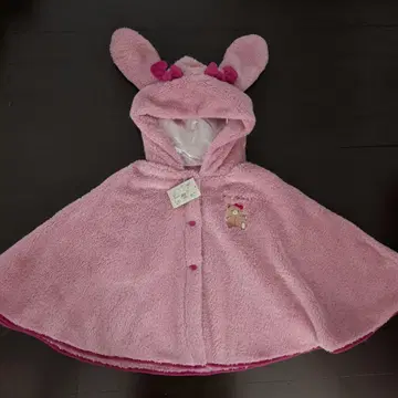새상품 마이멜로디 산리오 퓨로랜드 한정판 토끼 귀 달린 보아 판초