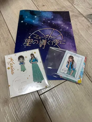 별이 이끄는 밤에 하나미야 하츠나 아크릴 스탠드 팜플렛