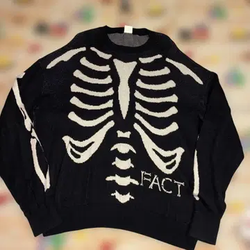 쿠퍼 스켈레톤 디자인 스웨터 뼈