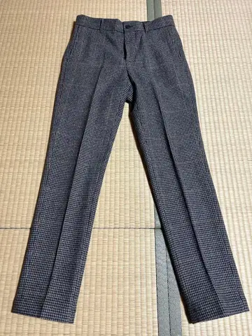 EDIFICE 체크 무늬 슬랙스 S 사이즈