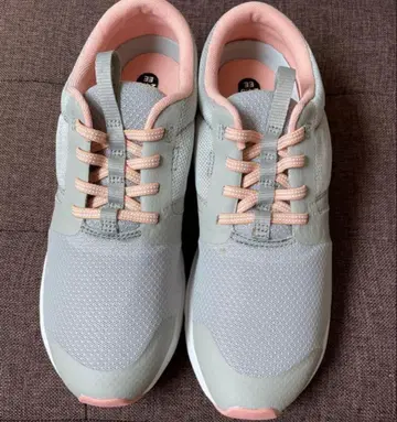 커브스 Women 스니커즈 23.5 EE 그레이/핑크