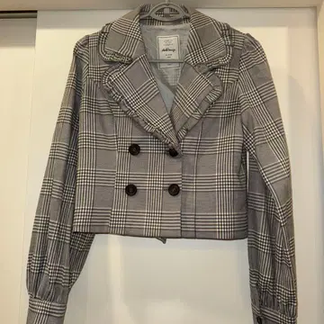 Ank Rouge 체크 더블 자켓