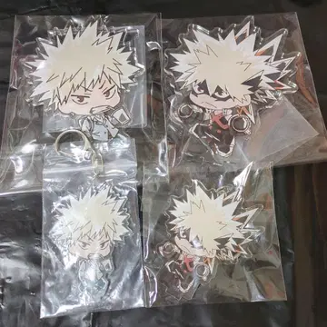 바쿠고 카츠키 콜라보 카페 본포 아크릴 스탠드 아크릴 키링 세트