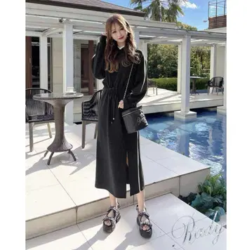 Rady 라인 후디 맥시 원피스