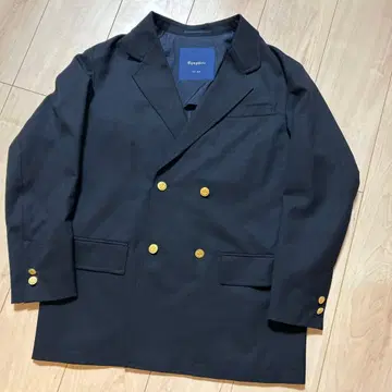 gymphlex 네이비 더블 브레스트 테일러드 자켓