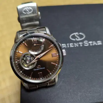 ORIENT STAR 자동 와인딩 손목시계 브라운
