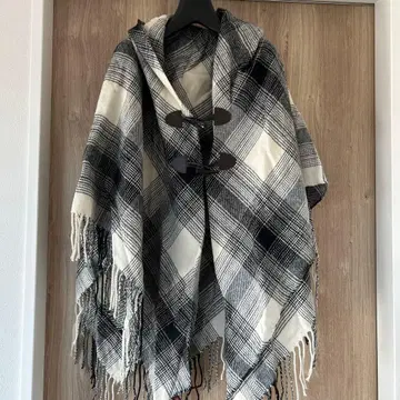 택 포함 새상품 데코이 카라 부착 판초