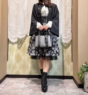 액시즈 자카드 리본 스커트