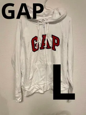 가격 인하 가능 GAP 풀 집업 후드티 L 사이즈 화이트