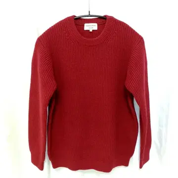 프릭스스토어 울100% 스웨터 크림슨 L [새상품급]