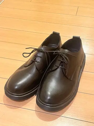 블랙 가죽 캐주얼 슈즈