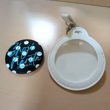 나리타 쇼지 Shoji Narita 도트 무늬 캔뱃지 & 홀더 케이스