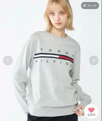 [ 새상품 택 ] TOMMY HILFIGER TINO 프렌치 테리 맨투맨