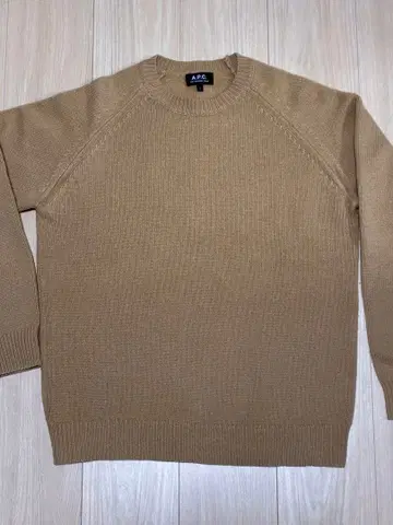 A.P.C. 울 래글런 스웨터 L 베이지
