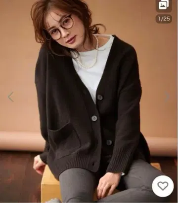 23구 울 캐시미어 가디건