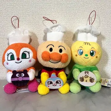 호빵맨 코로후와 빵집 봉제 인형 3체 세트