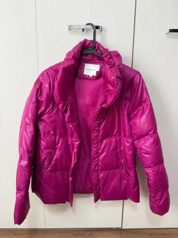 핑크 다운 자켓
