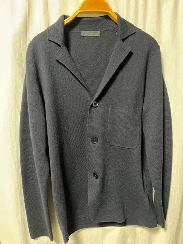 미사용 새상품 UNIQLO 밀라노 리브 자켓 69 네이비 M