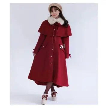 [새상품] 엑시즈팜 케이프 세트 버슬 코트