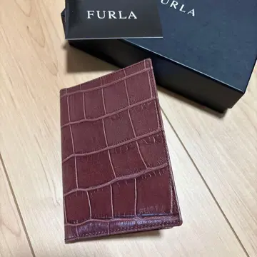FURLA 훌라 버건디 여권 케이스