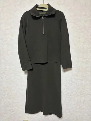 유니클로 하프 지퍼 셋업